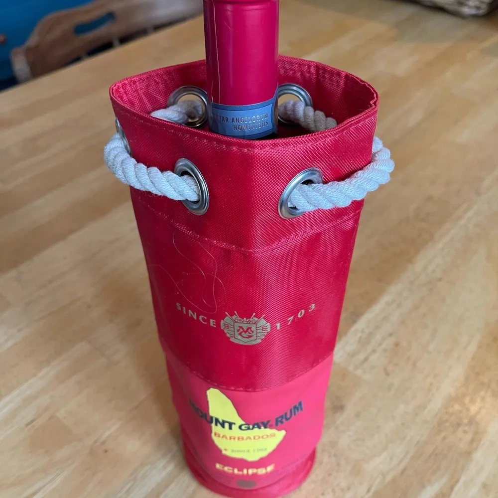 Mount Gay Rum Cool Island Waterproof Red Boat Bottle Bag - Picture 7 of 8